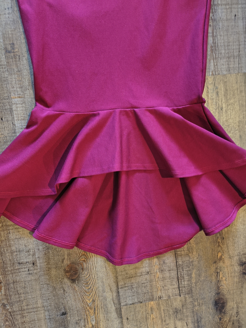 Lulus NWT Ruby Red Short Sleeved Salsa Dance Formal Maxi Ruffled Dress Size S - Picture 2 of 9